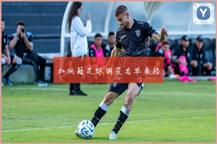 加纳籍足球明星名单表格